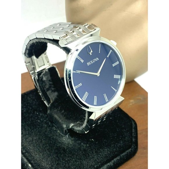 Bulova Men's Watch 96A233 Regatta Quartz Blue Dial Silver Tone Stainless Steel - Picture 13 of 13